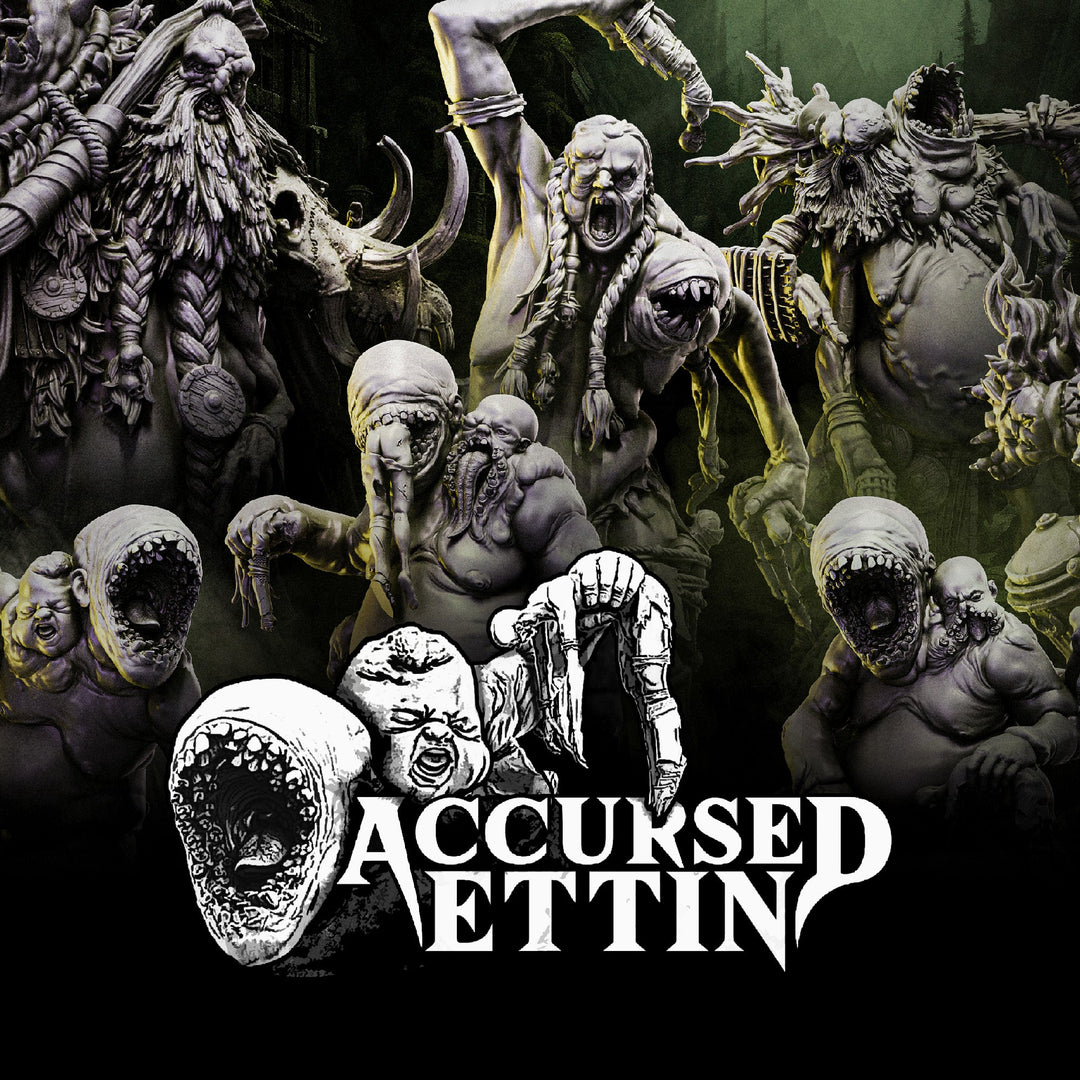 Accursed Ettin - Horrific Gargant Miniatures