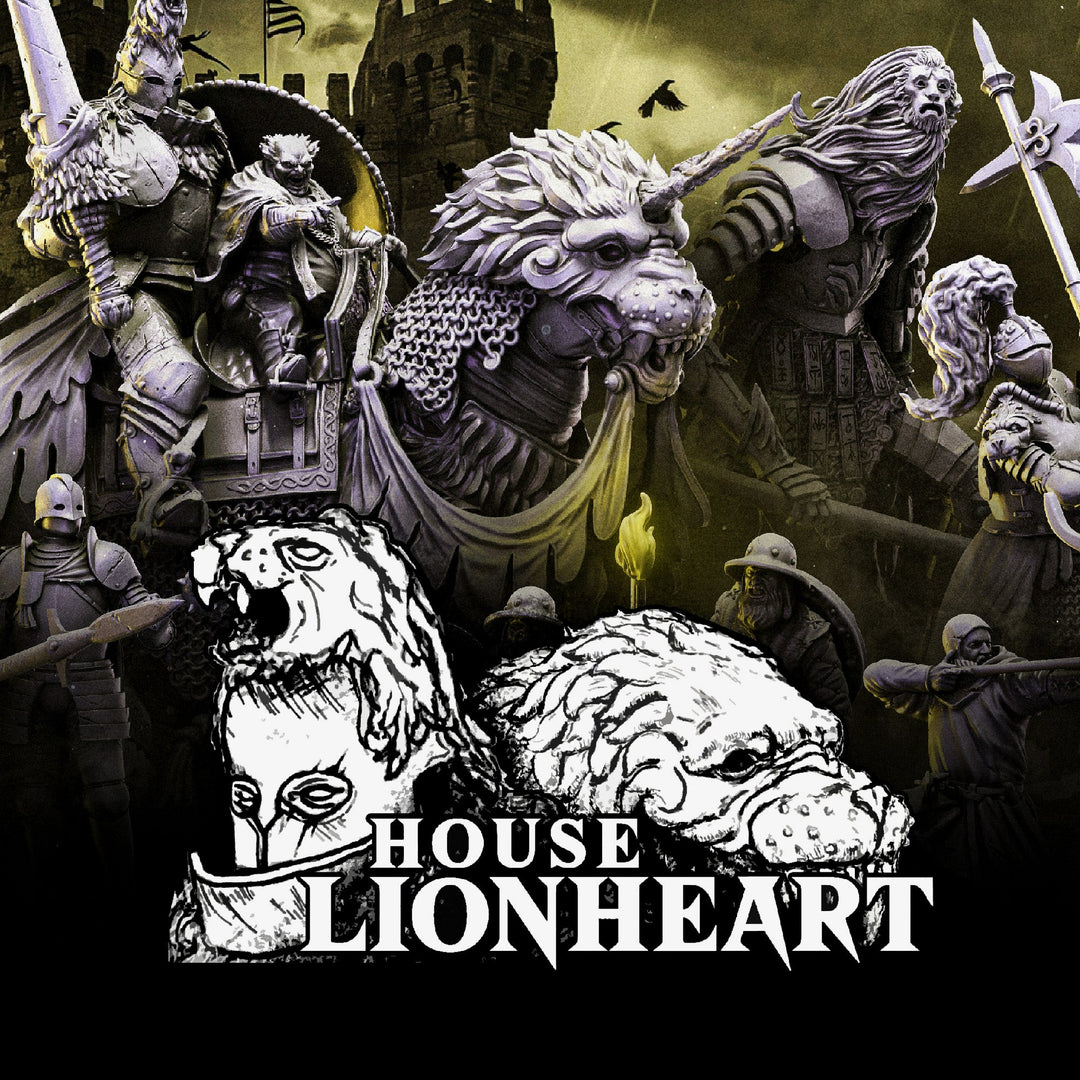House Lionheart - Dark Fantasy Knight Miniatures