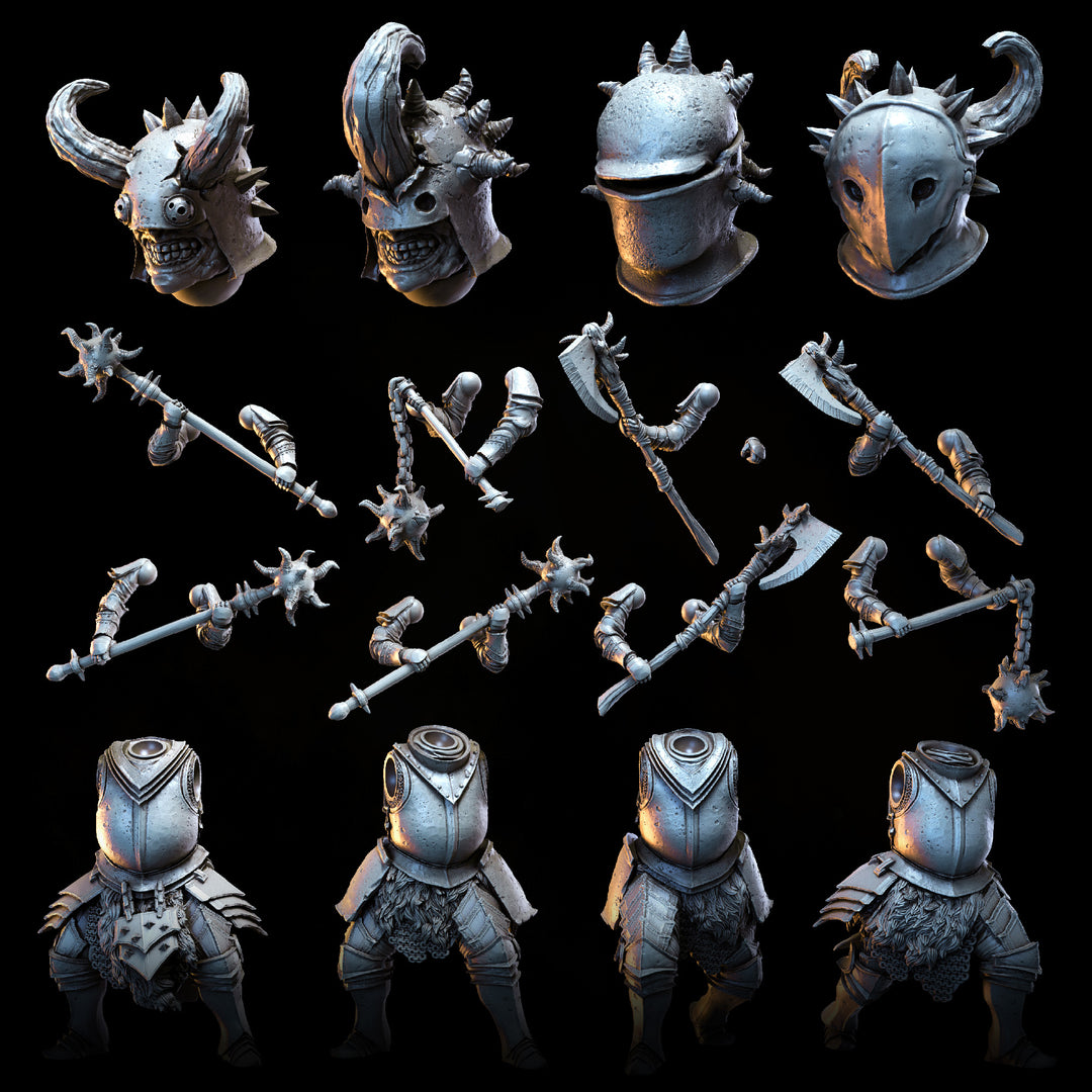 Beastsworn Ravagers w. Great Weapons | STL | Knights of the Beast