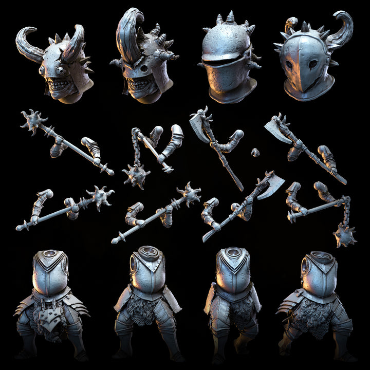 Beastsworn Ravagers w. Great Weapons | STL | Knights of the Beast