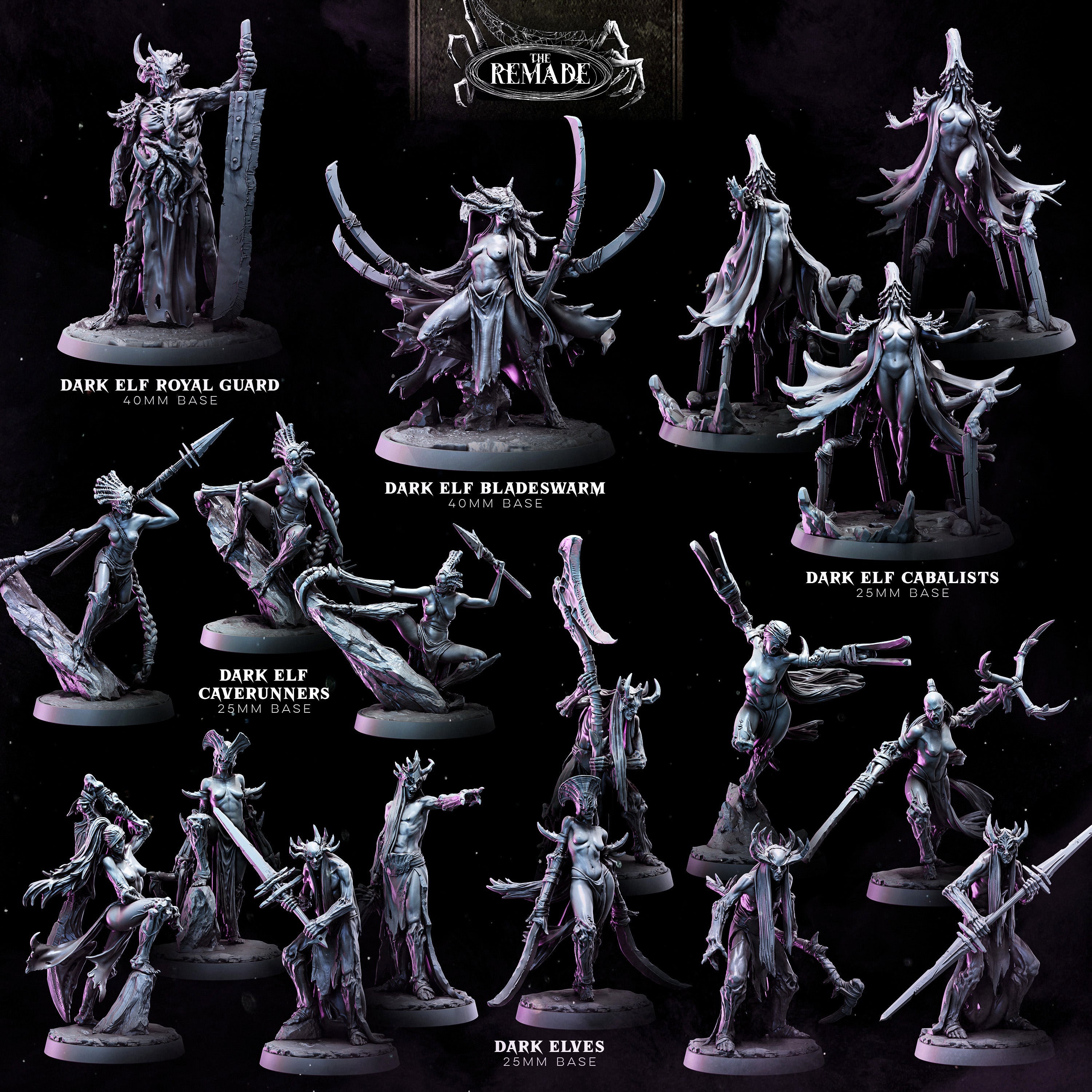 Dark Elves | STL Collection – Bestiarum Games