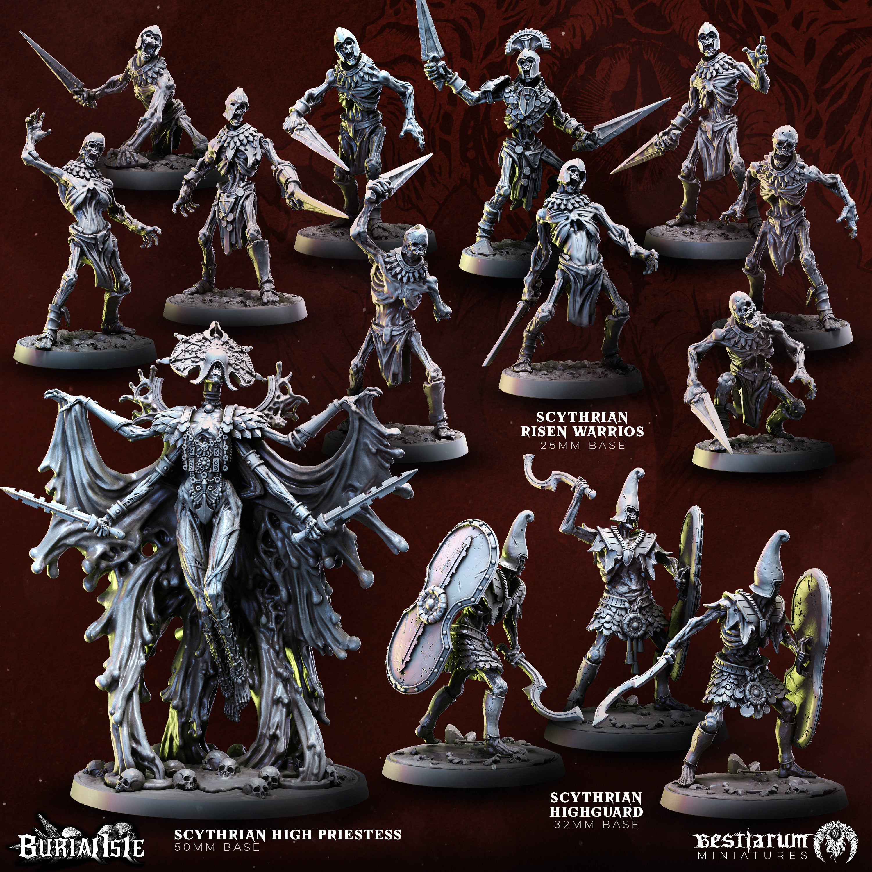 Ancient Tomb Zombie Warband Set | Burial Isle – Bestiarum Games