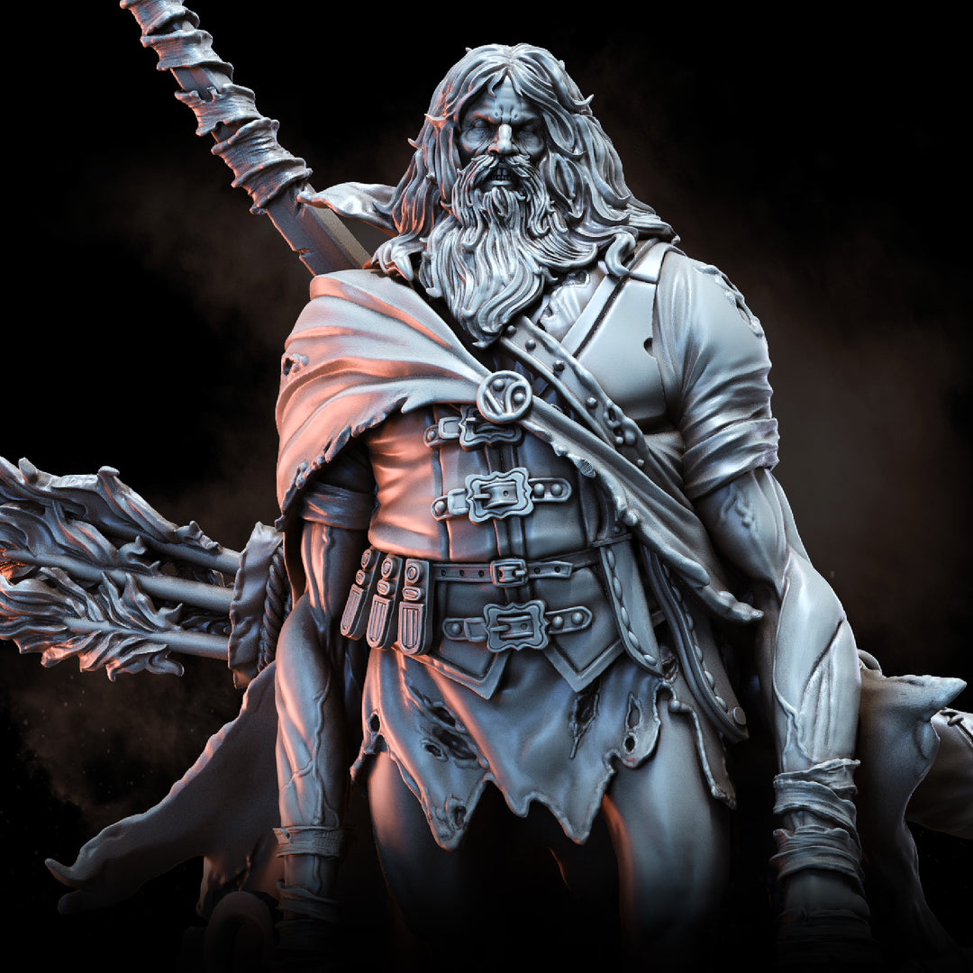 Huntsman with Hound | STL | Grim Village