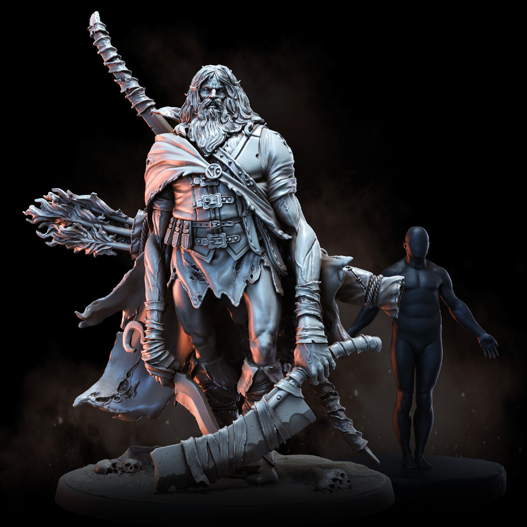 Huntsman with Hound | STL | Grim Village