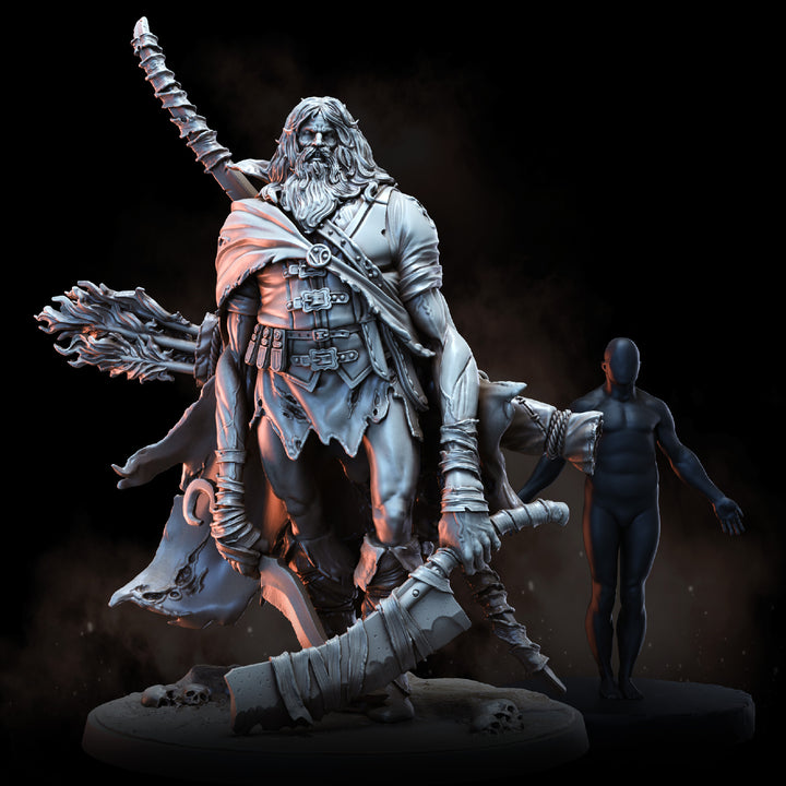 Huntsman with Hound | STL | Grim Village