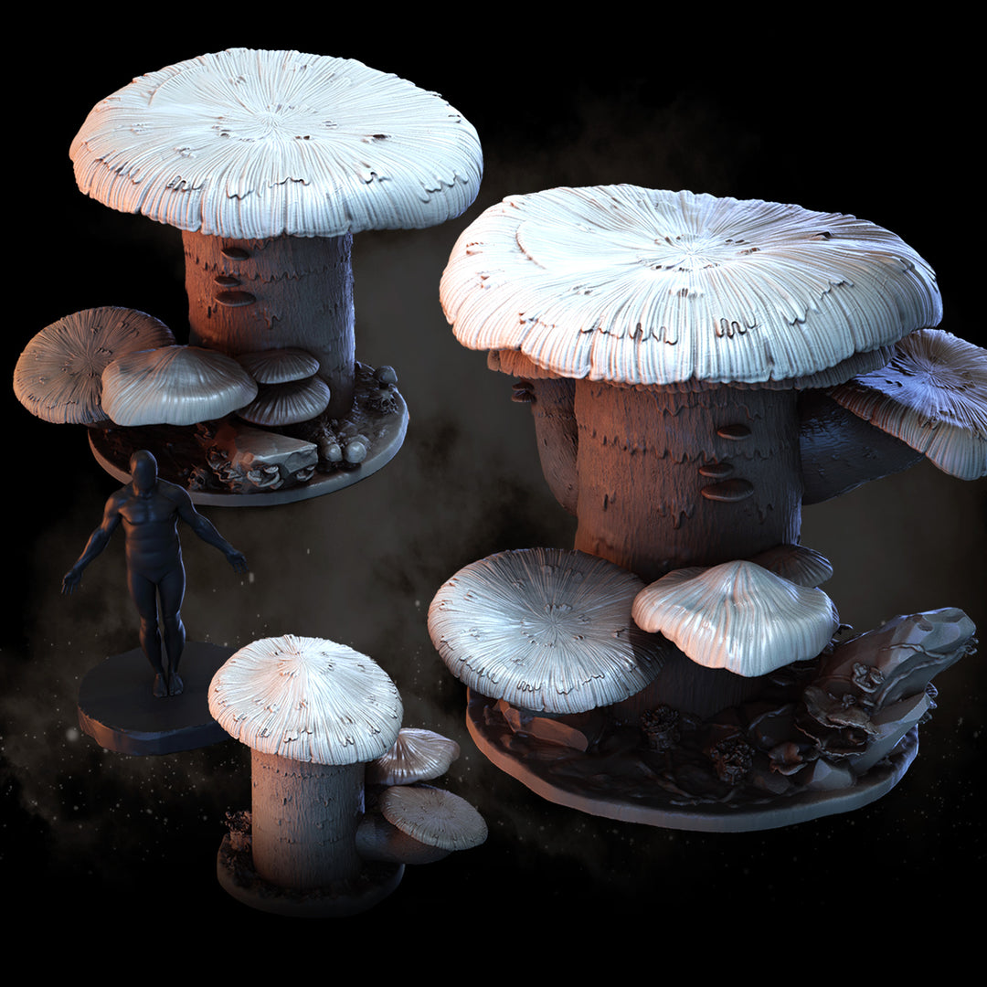 Cave Mushrooms | STL | Mycena Mortifera