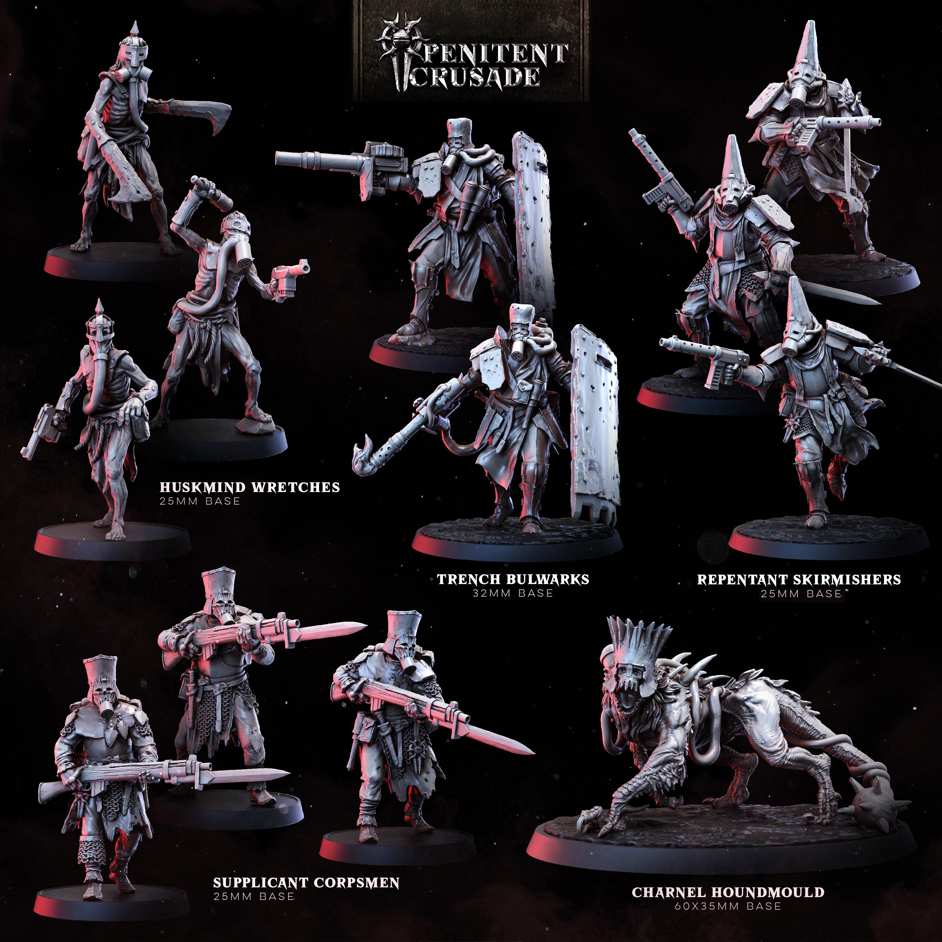 Trencher Warband | STL | Trench Invasion – Bestiarum Games