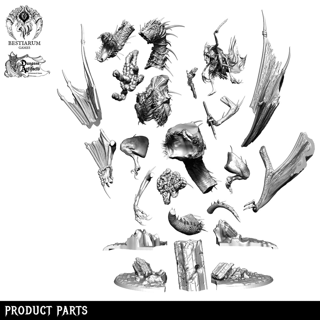 Bloodsucker Dragon | STL | The Abhorrents