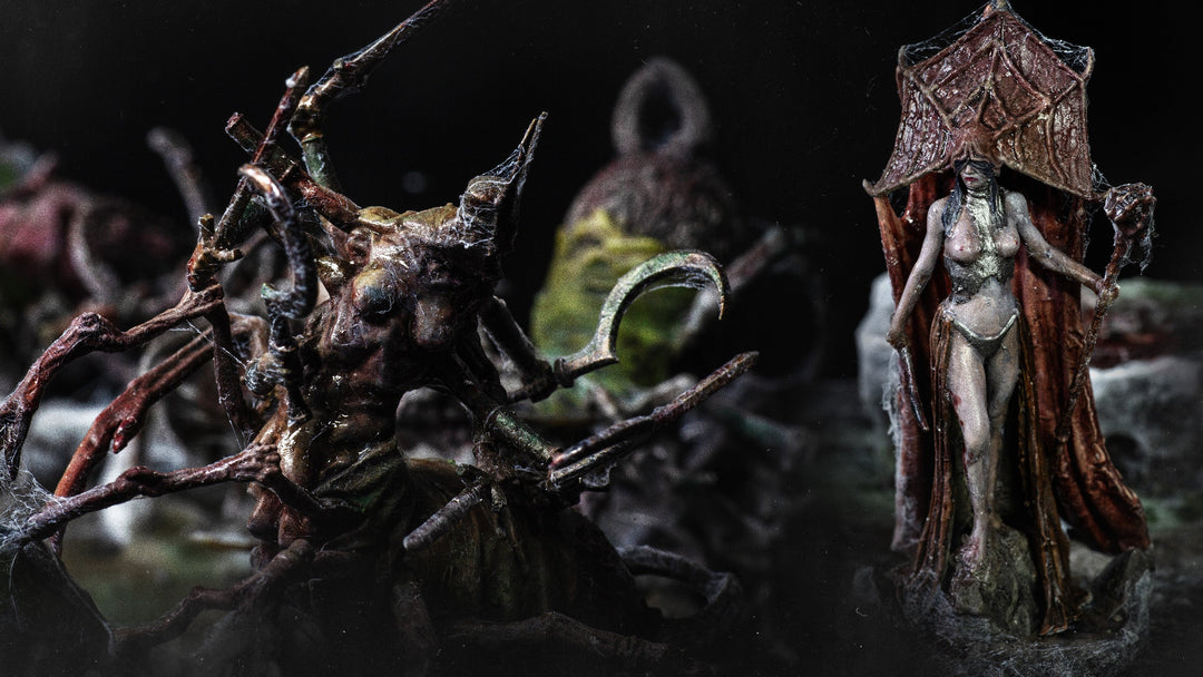 Painting Guide | Dark Elf Spiders in Grimdark Style