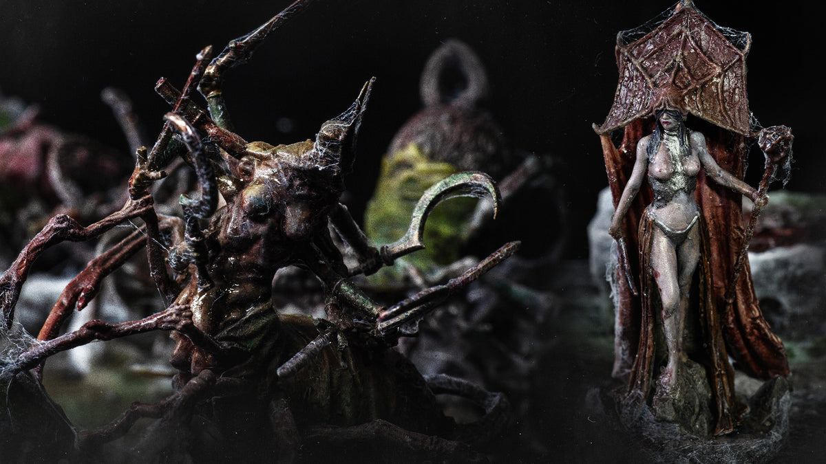 Painting Guide | Dark Elf Spiders in Grimdark Style