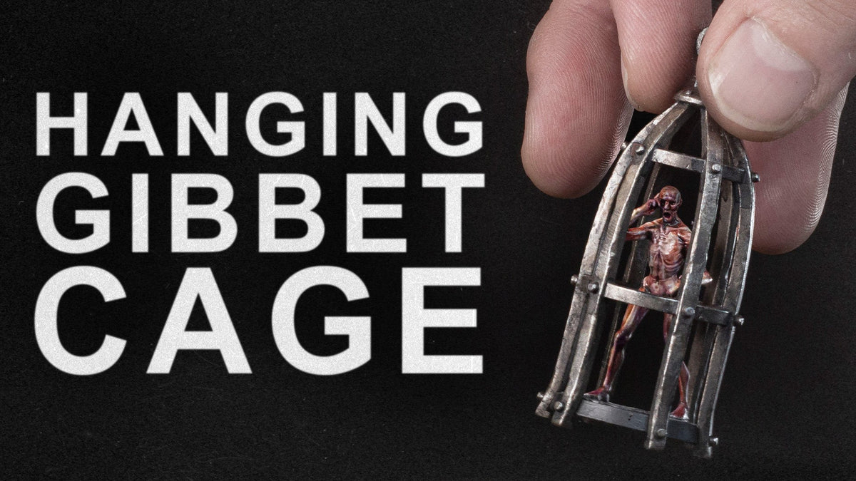 hanging gibbet cage banner