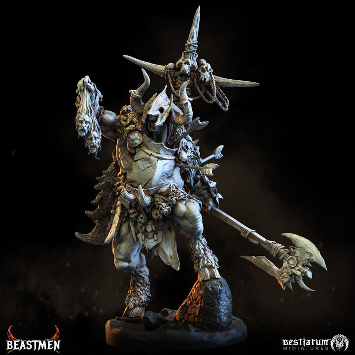 Grimscar the Beastlord | Beastmen | Bestiarum | Miniatures D&amp;D Wargaming DnD