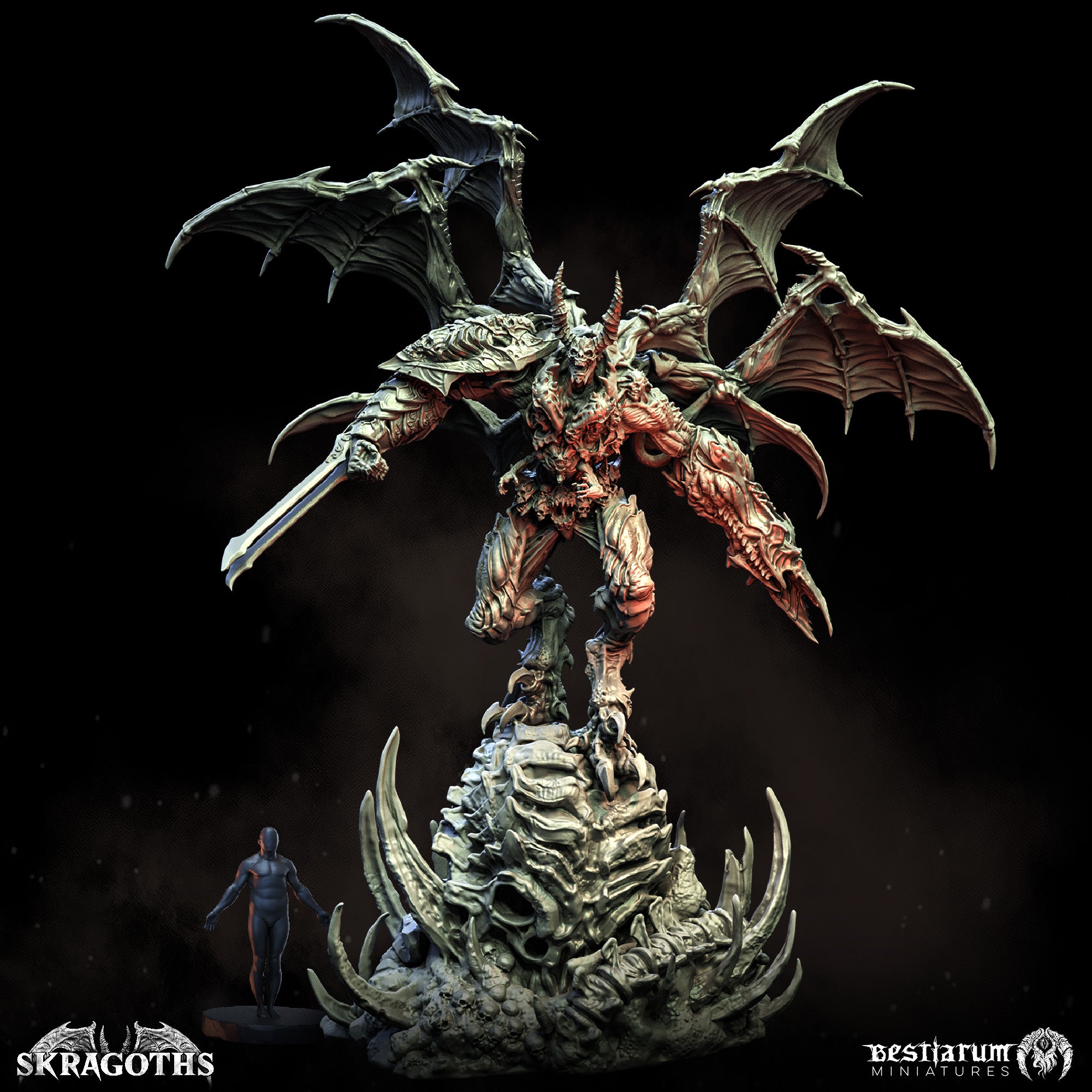 Skragoth Overlord | Hellspawn | Bestiarum | Miniatures D&D Wargaming DnD