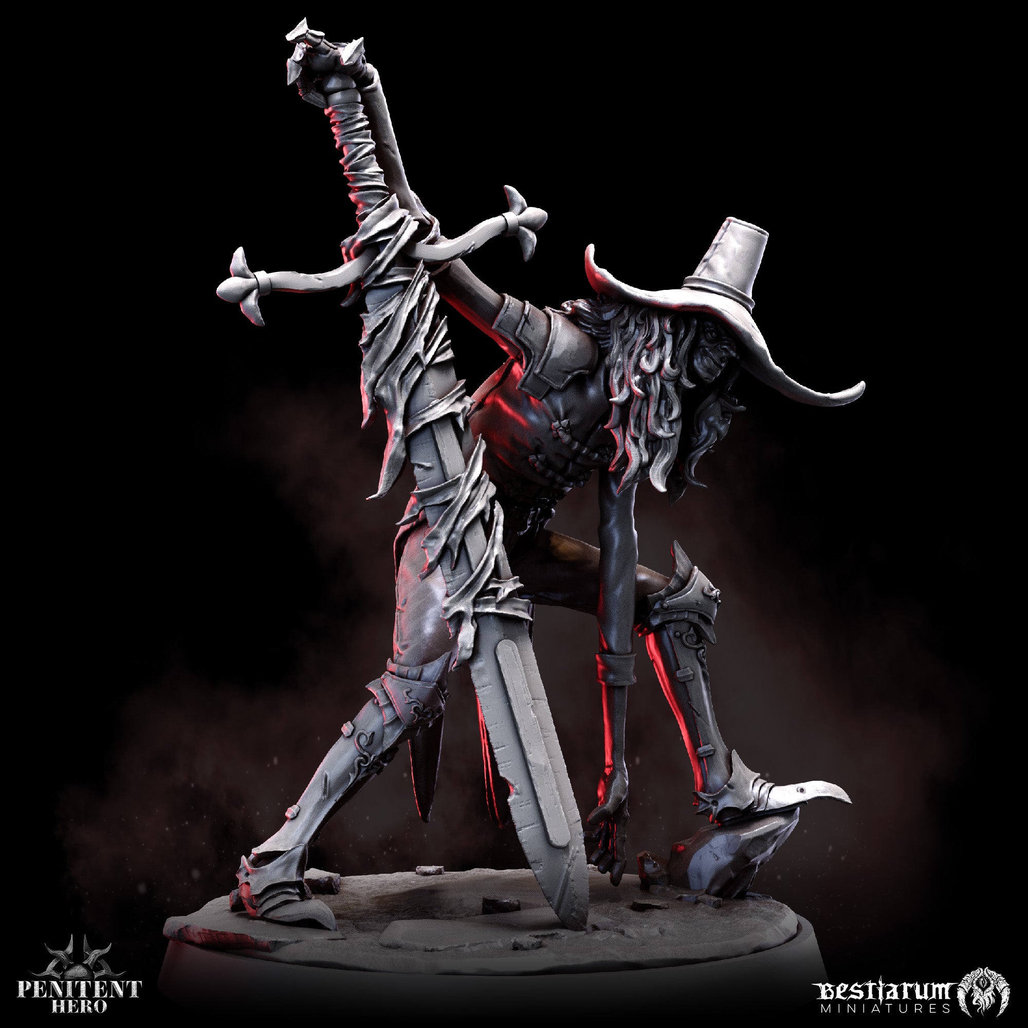 Witch Hunter Zweihander | Penitent Hero | Bestiarum | Miniatures | D&D | Wargaming | DnD