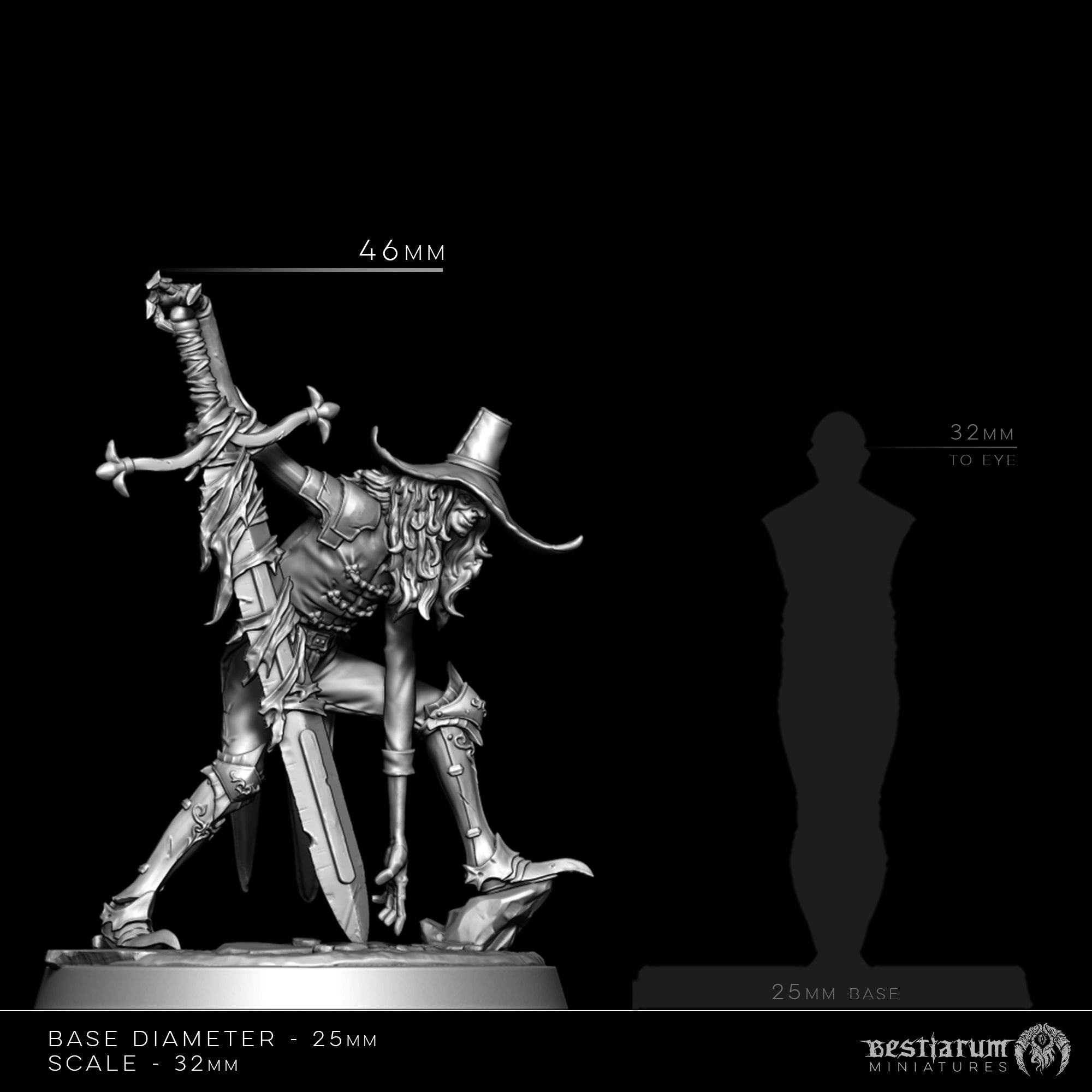 Witch Hunter Zweihander | Folk of the Realm – Bestiarum Games