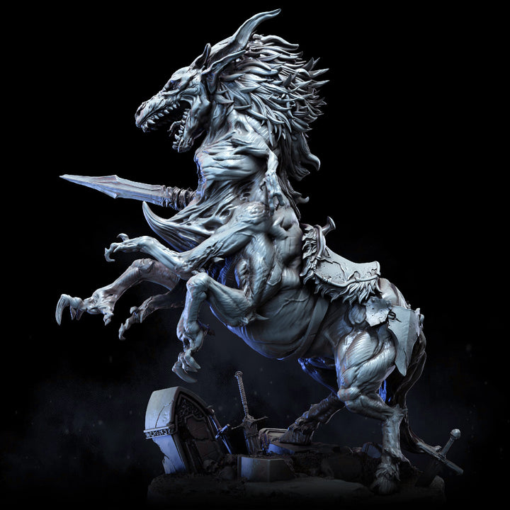 Wolf of Calden on Accursed Destrier | Calden Keep