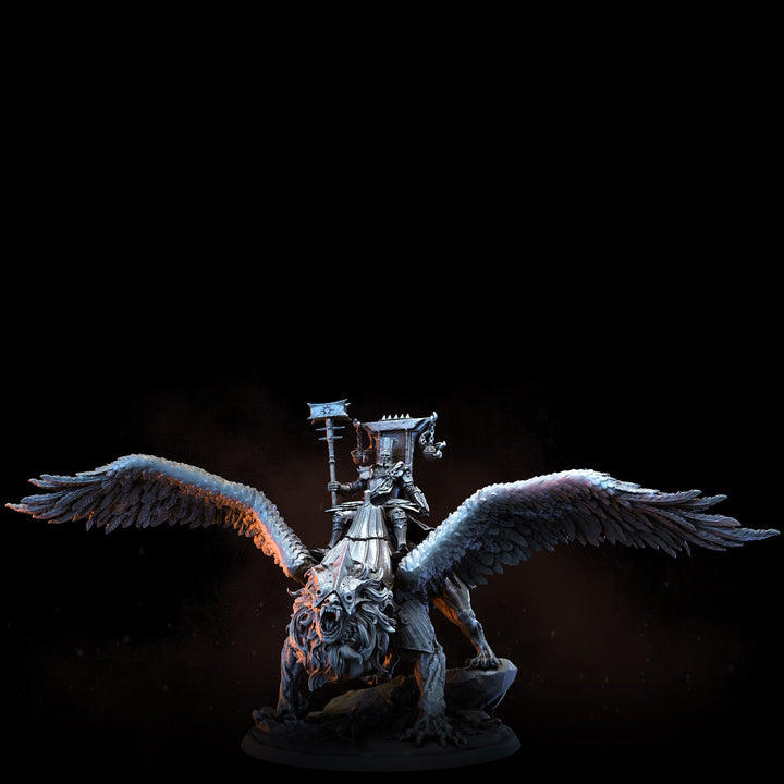 Commander Primus on Manticore | STL | Penitent Crusade