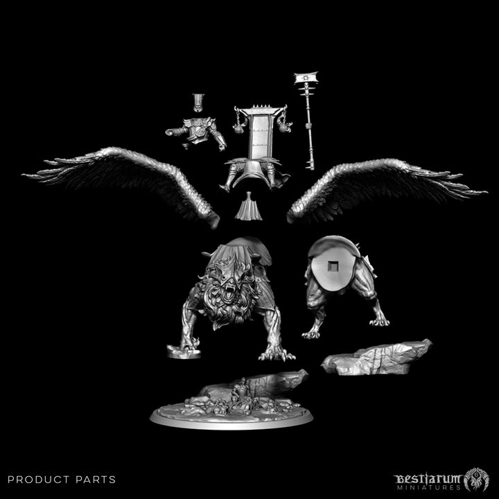Commander Primus on Manticore | STL | Penitent Crusade