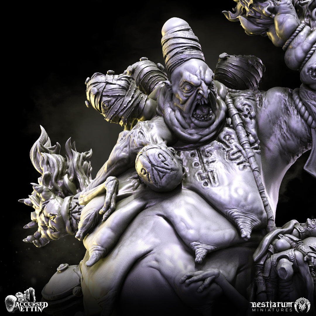 Ettin Shaman | Accursed Ettin | Bestiarum | Miniatures D&amp;D Wargaming DnD