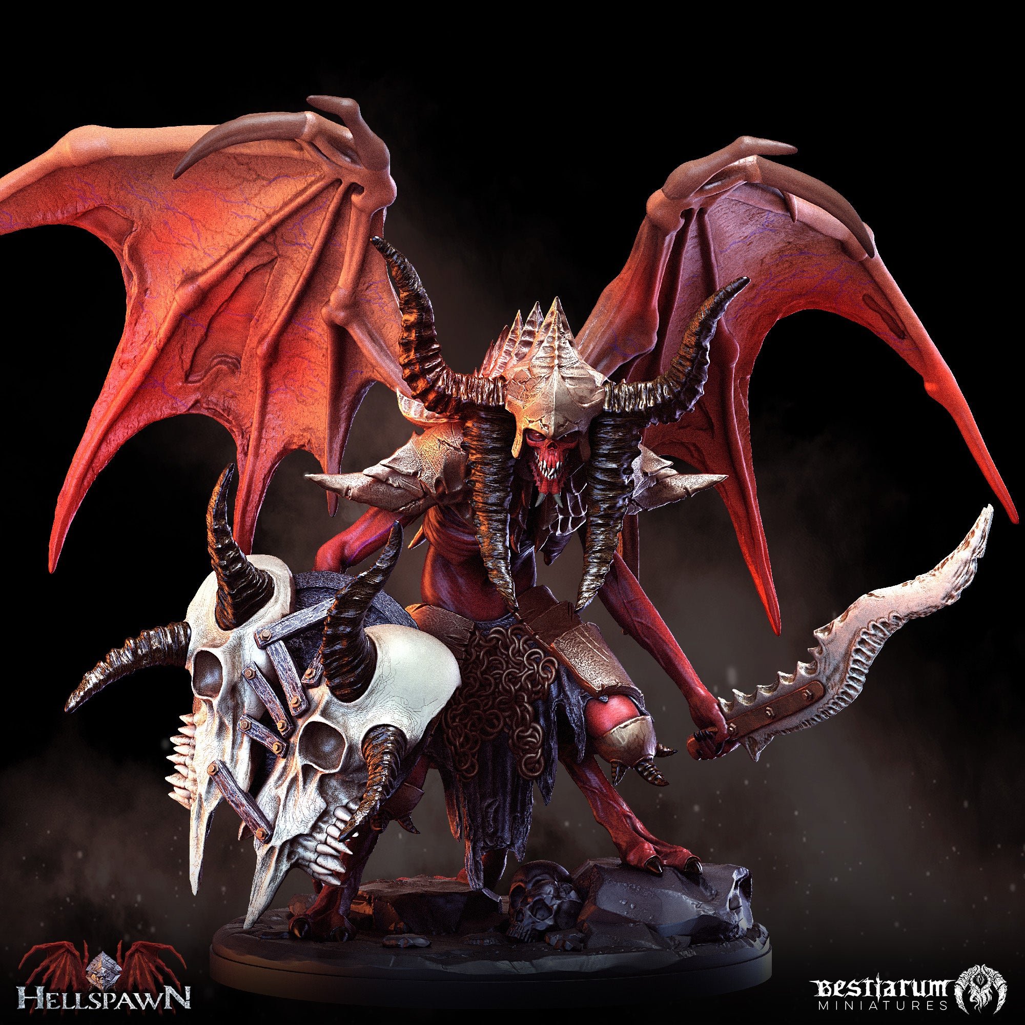 Hellfiend Ascendant | Hellspawn | Bestiarum | Miniatures D&D Wargaming DnD