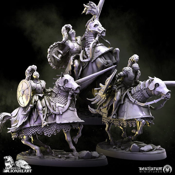 Lionheart Cavalry | House Lionheart | Bestiarum | Miniatures D&amp;D Wargaming DnD