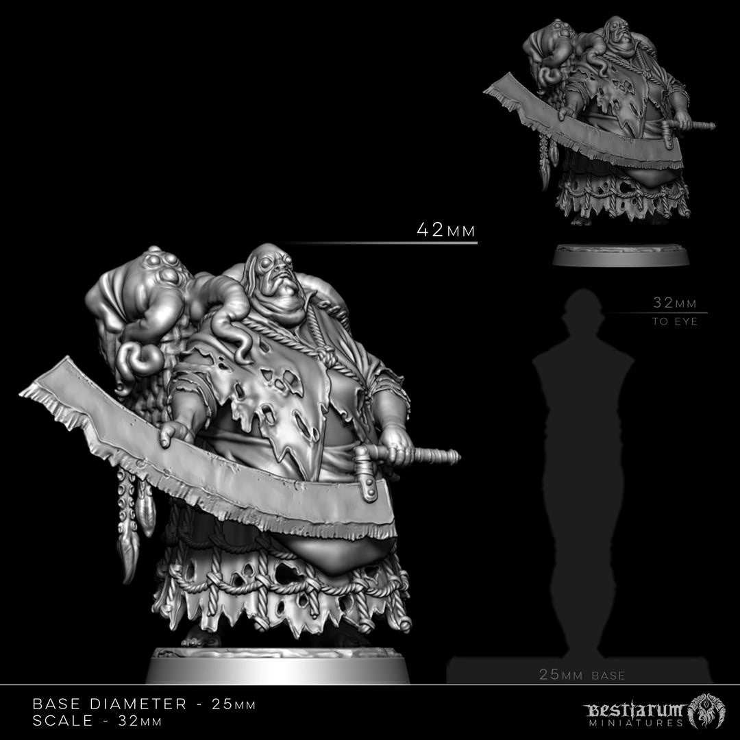 Corrupted Fisherfolk | Bestiarum | Wargaming DnD Miniatures