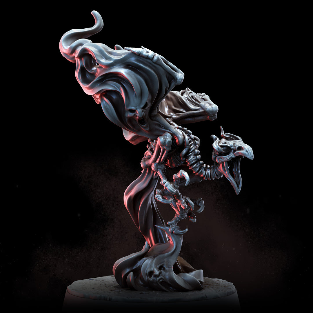 Necromancer Murde with Baleflame Familiar | STL | Lone Heroes