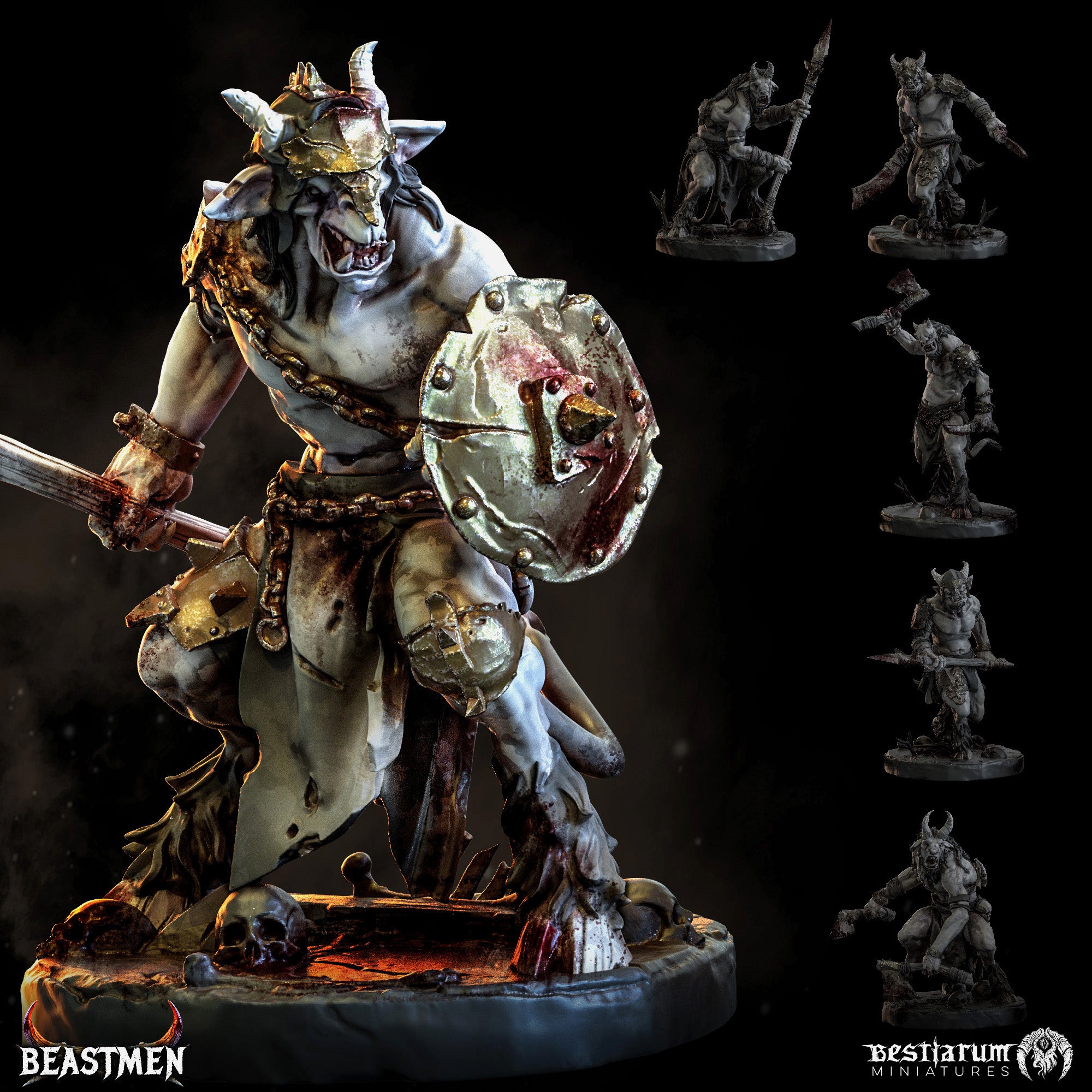 Capra Scouts | Beastmen | Bestiarum | Miniatures D&D Wargaming DnD