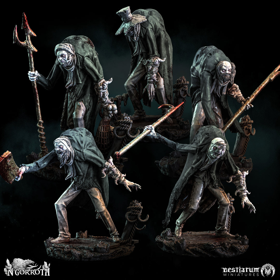 Corrupted Fisherfolk | Bestiarum | Wargaming DnD Miniatures