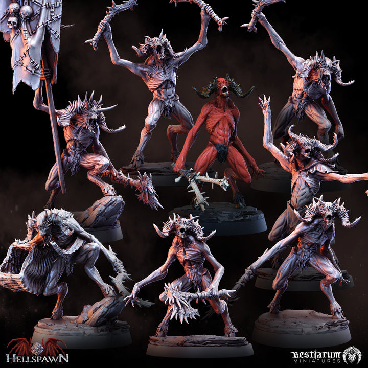 Hellfiends | Hellspawn | Bestiarum | Miniatures D&amp;D Wargaming DnD