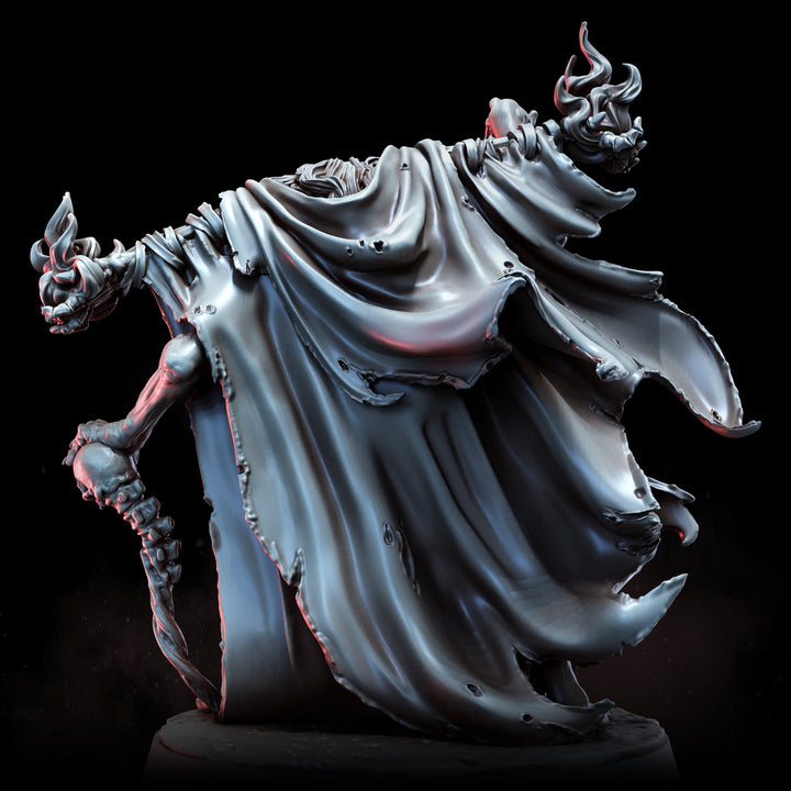 Necromancer Murde with Baleflame Familiar | STL | Lone Heroes