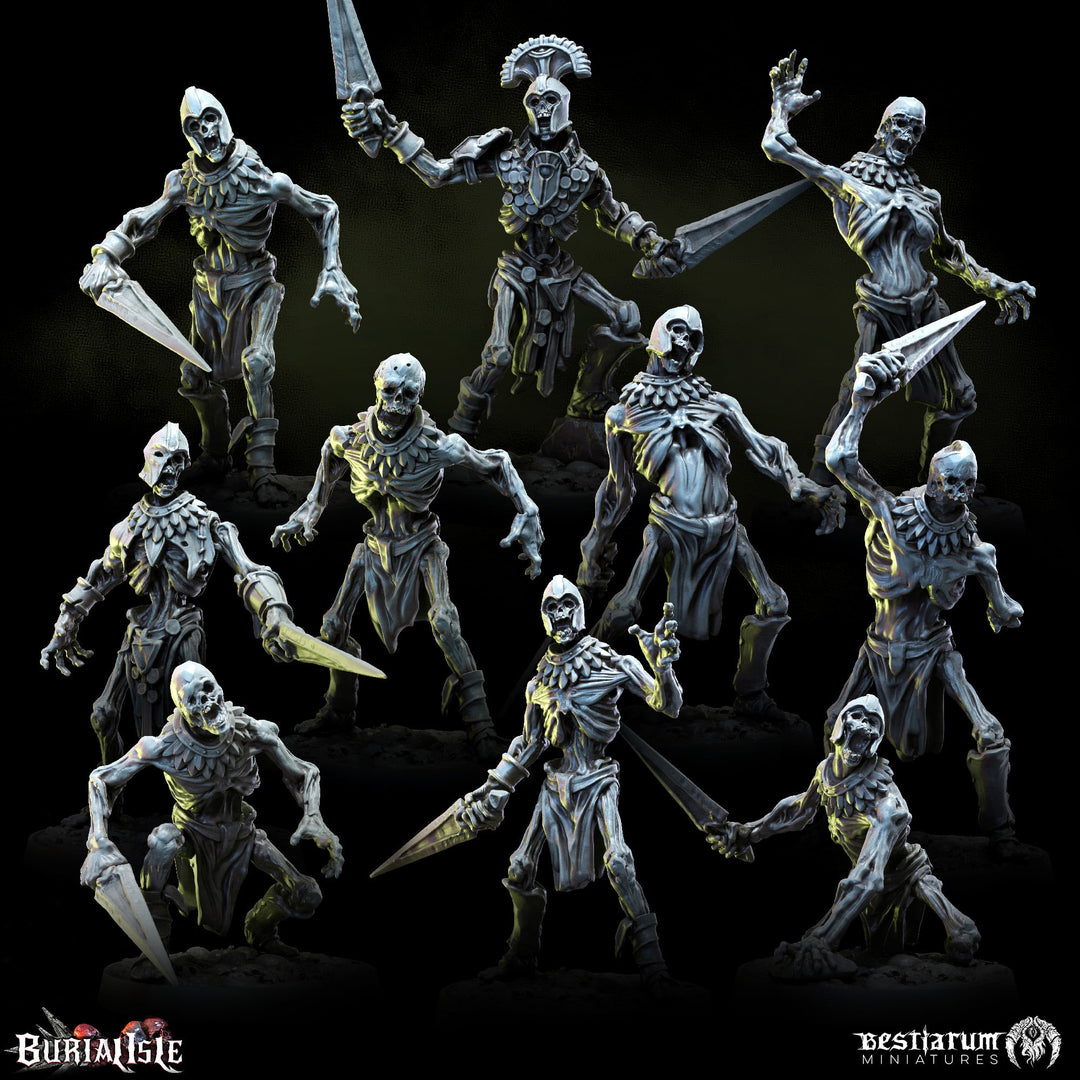 Ancient Tomb Zombie Warband Set | Burial Isle