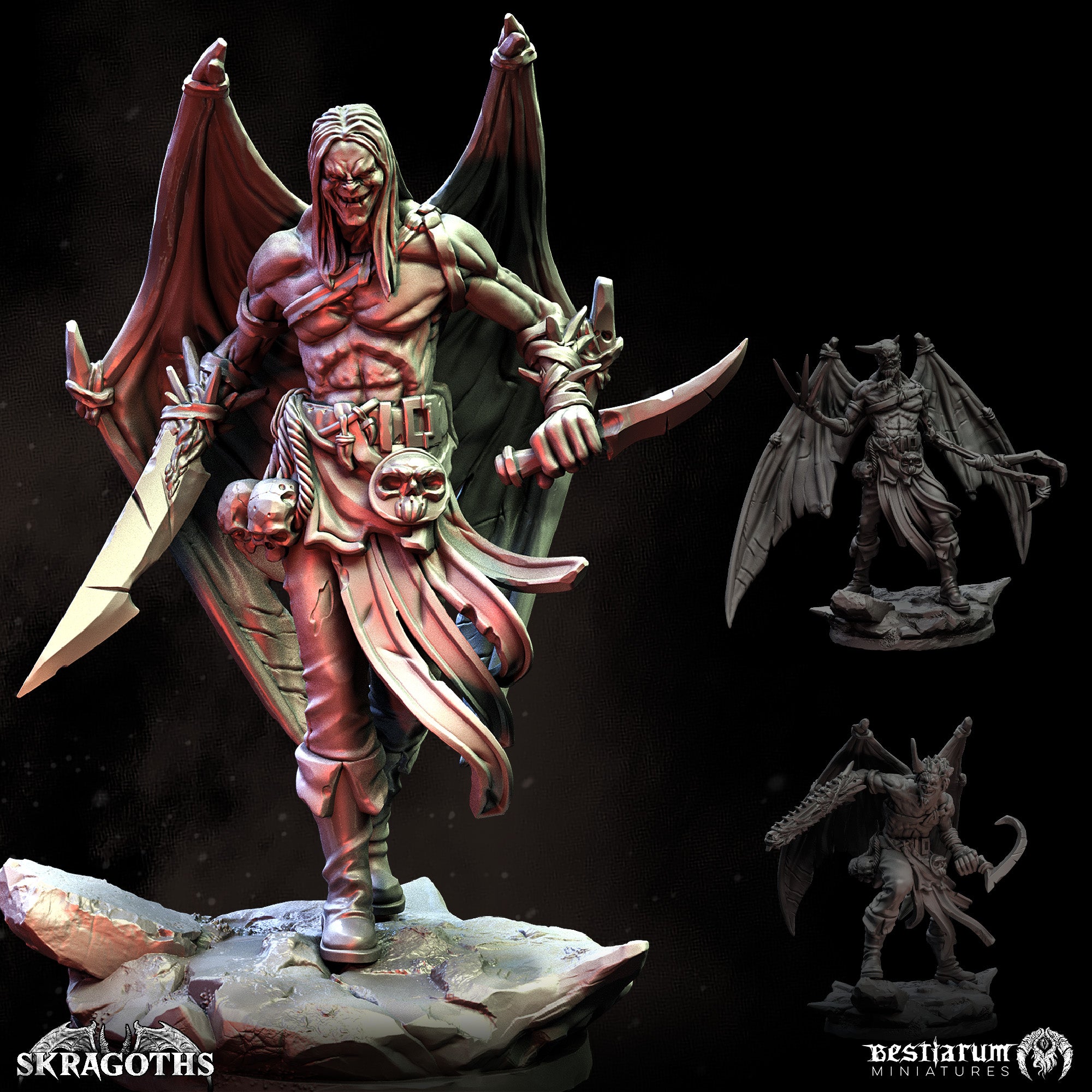 Skragoth Zealots| Hellspawn | Bestiarum | Miniatures D&D Wargaming DnD