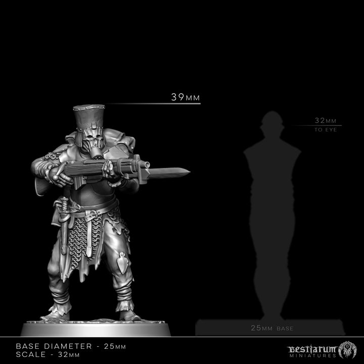 Multipart Heretic Legion | Bestiarum | Trench Crusade DnD Miniatures