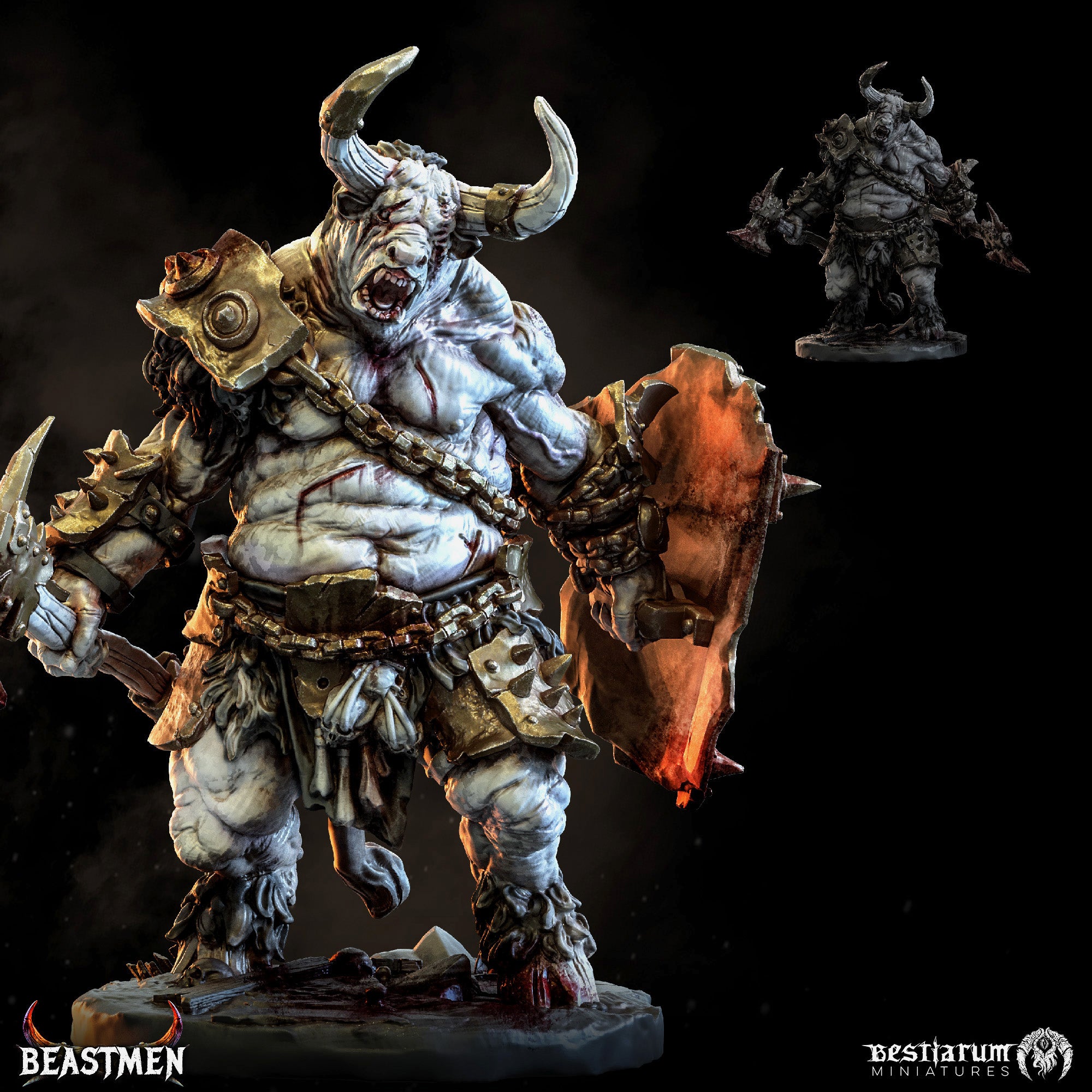 Aurox Reaver | Beastmen | Bestiarum | Miniatures D&D Wargaming DnD