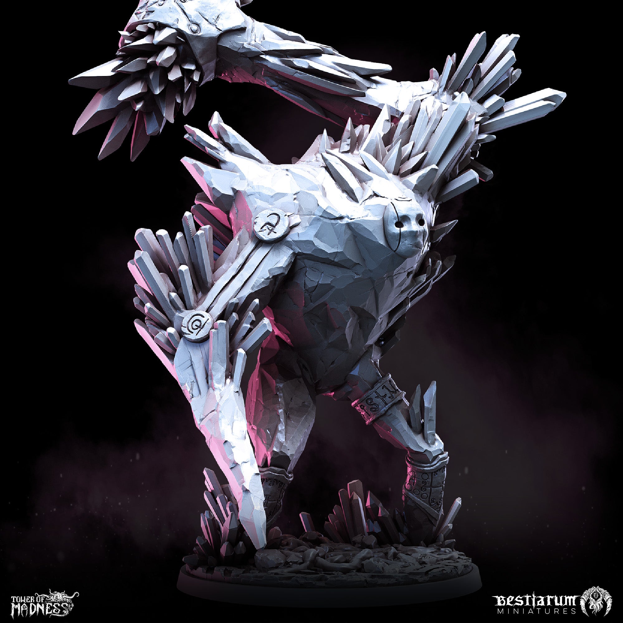 Crystalline Golem | Tower of Madness | Bestiarum | Miniatures D&D Wargaming DnD