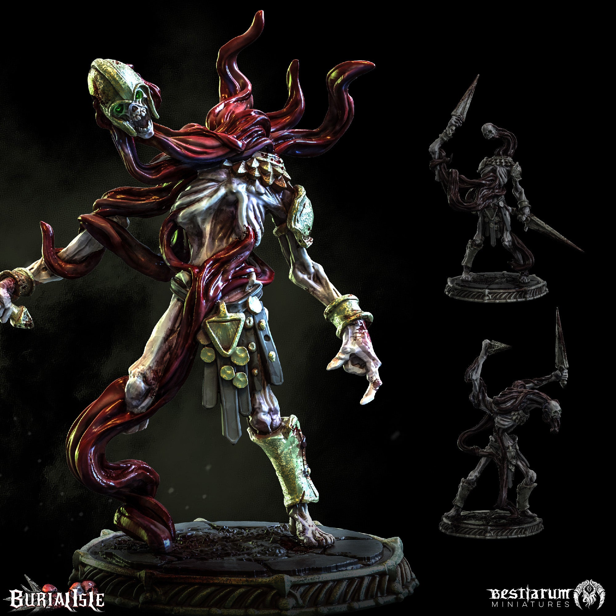 Blood Infected Scythrians | Burial Isle | Bestiarum | Miniatures D&D Wargaming DnD