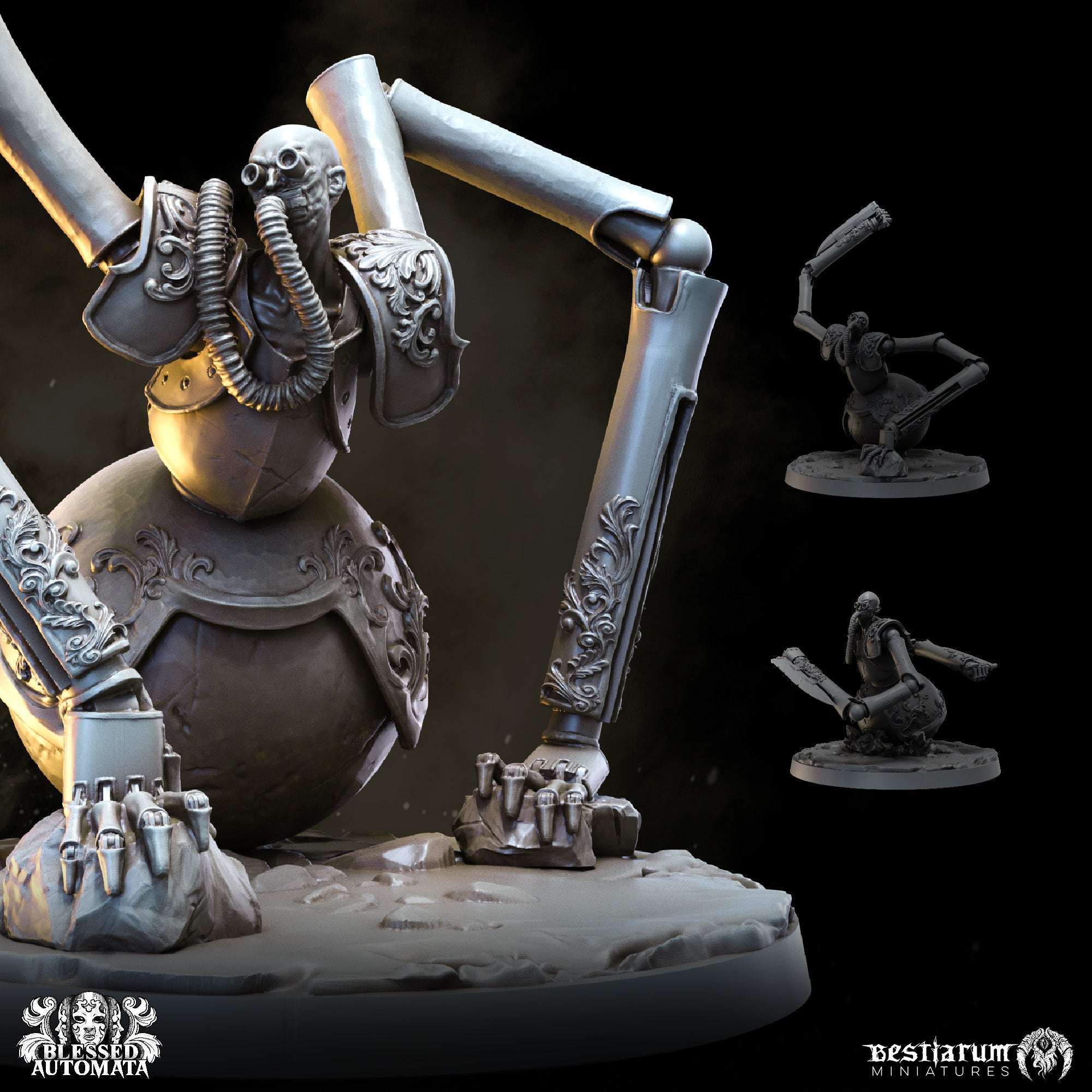 Ixtractia Servitors | Blessed Automata | Bestiarum | Miniatures D&D Wargaming DnD