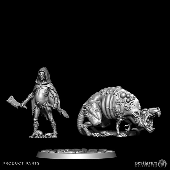 Ratkin Foundlings &amp; Giant Plague Rats | Kin of the Rat | Bestiarum | Miniatures D&amp;D Wargaming DnD
