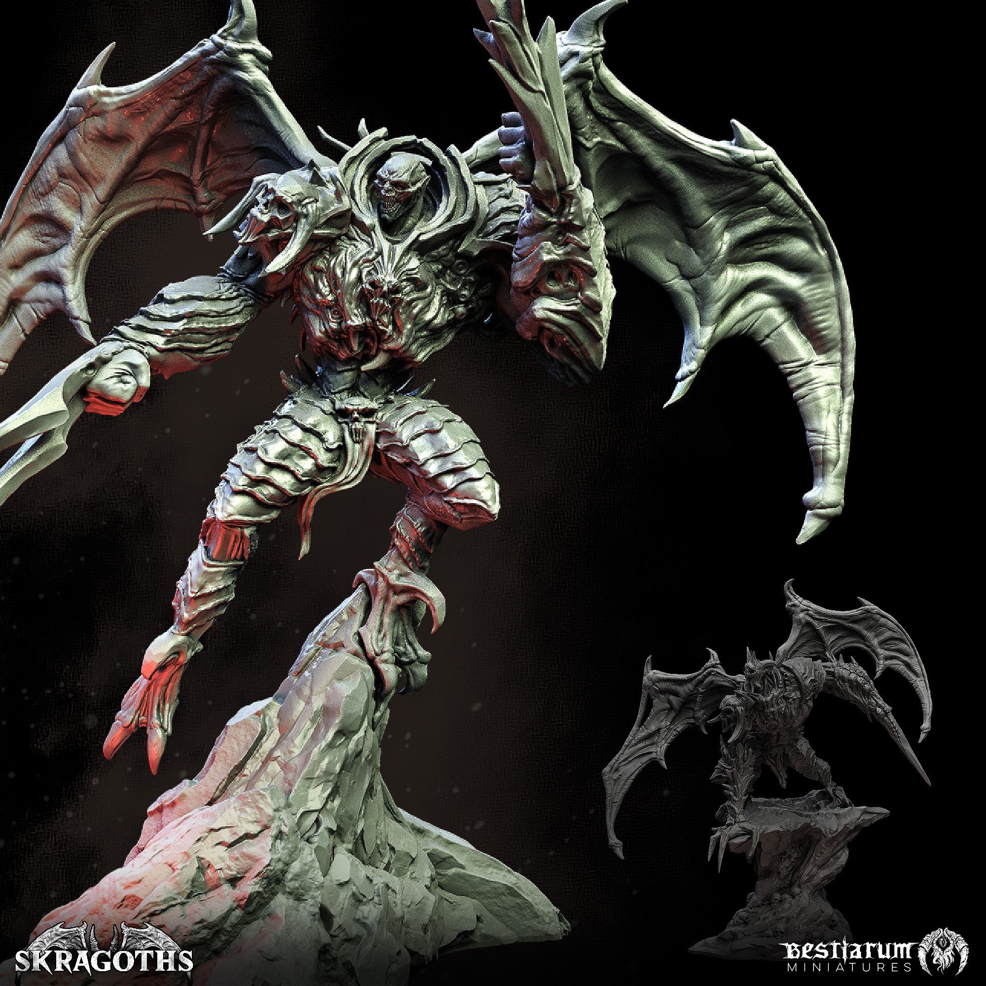 Skragoth Raptors | Hellspawn | Bestiarum | Miniatures D&D Wargaming DnD