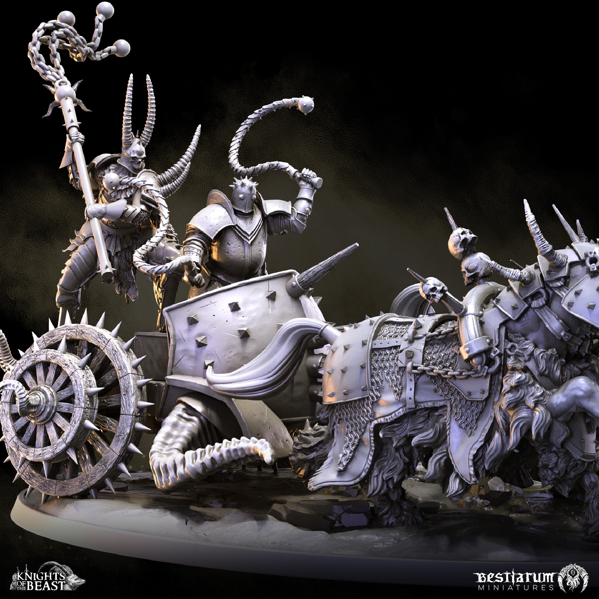 Beastsworn War Chariot | Knights of the Beast | Bestiarum | Miniatures D&D Wargaming DnD