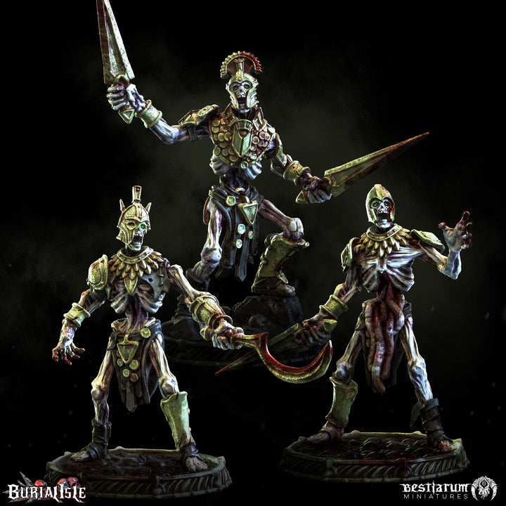 Risen Scythrian Warriors | Burial Isle | Bestiarum | Miniatures D&amp;D Wargaming DnD