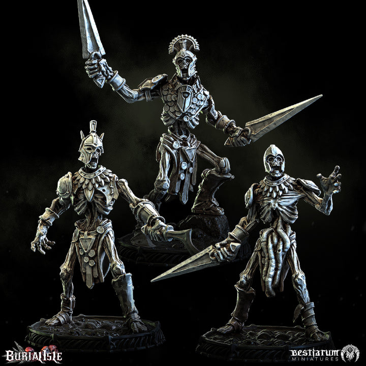 Risen Scythrian Warriors | Burial Isle | Bestiarum | Miniatures D&amp;D Wargaming DnD