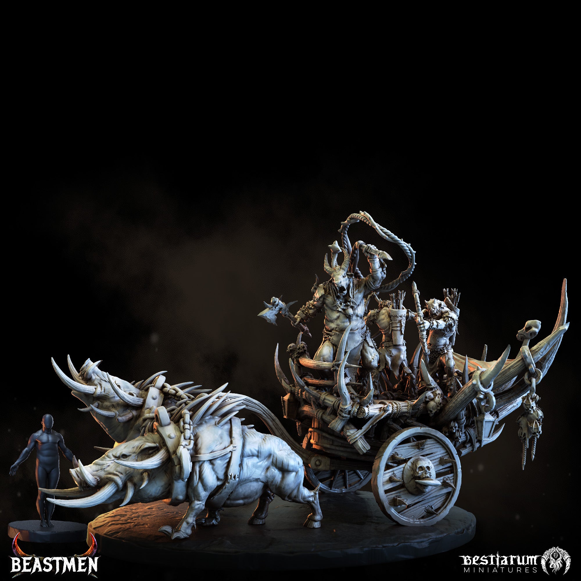 Capra Chariot | Beastmen | Bestiarum | Miniatures D&D Wargaming DnD