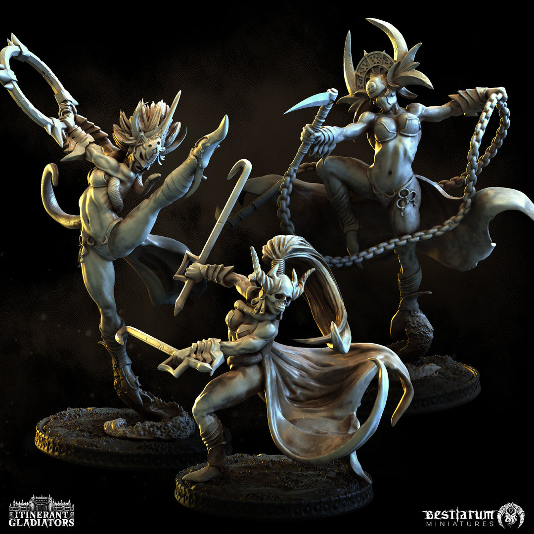 Death Dancers | Itinerant Gladiators | Bestiarum | Miniatures | D&amp;D | Wargaming | DnD