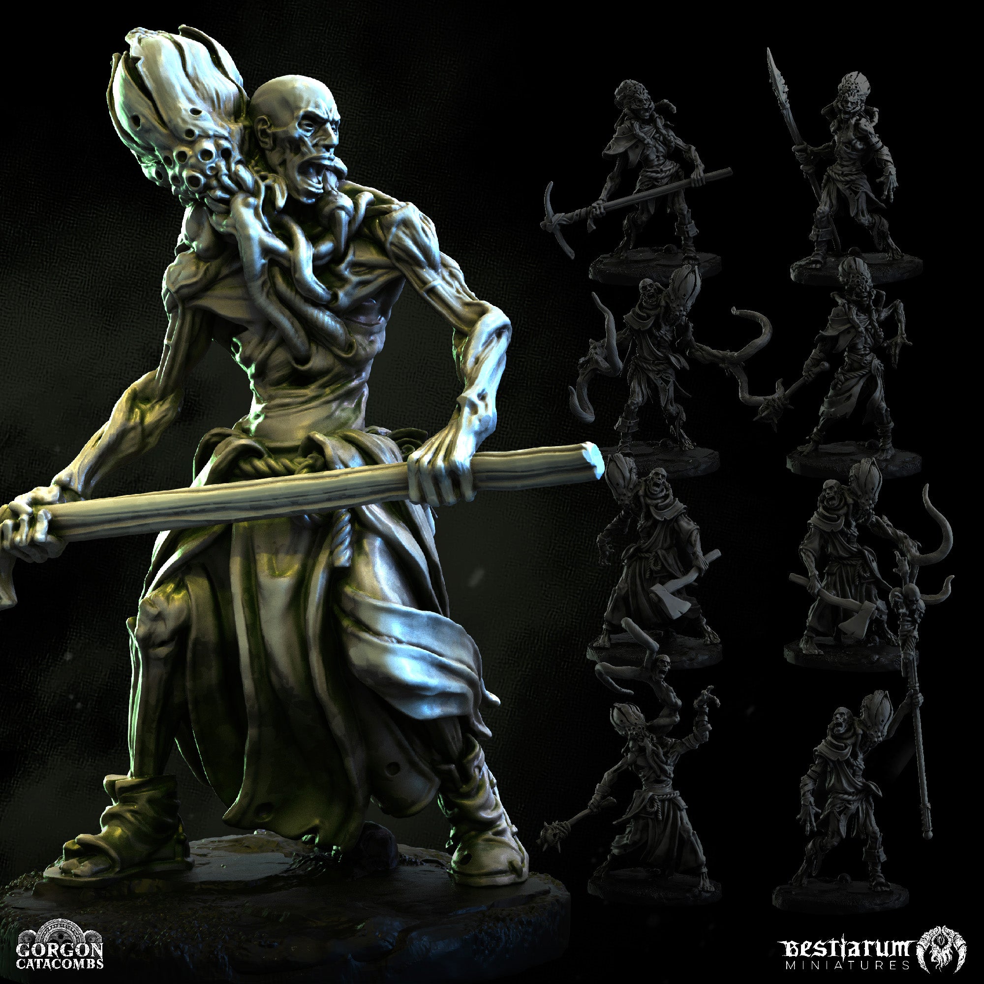 Enslaved Pilgrims | Gorgon Catacombs | Bestiarum | Miniatures D&D Wargaming DnD