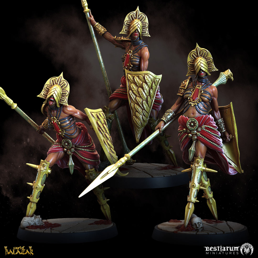 Exalted Spears | The Court of Balazar | Bestiarum | Miniatures D&amp;D Wargaming DnD