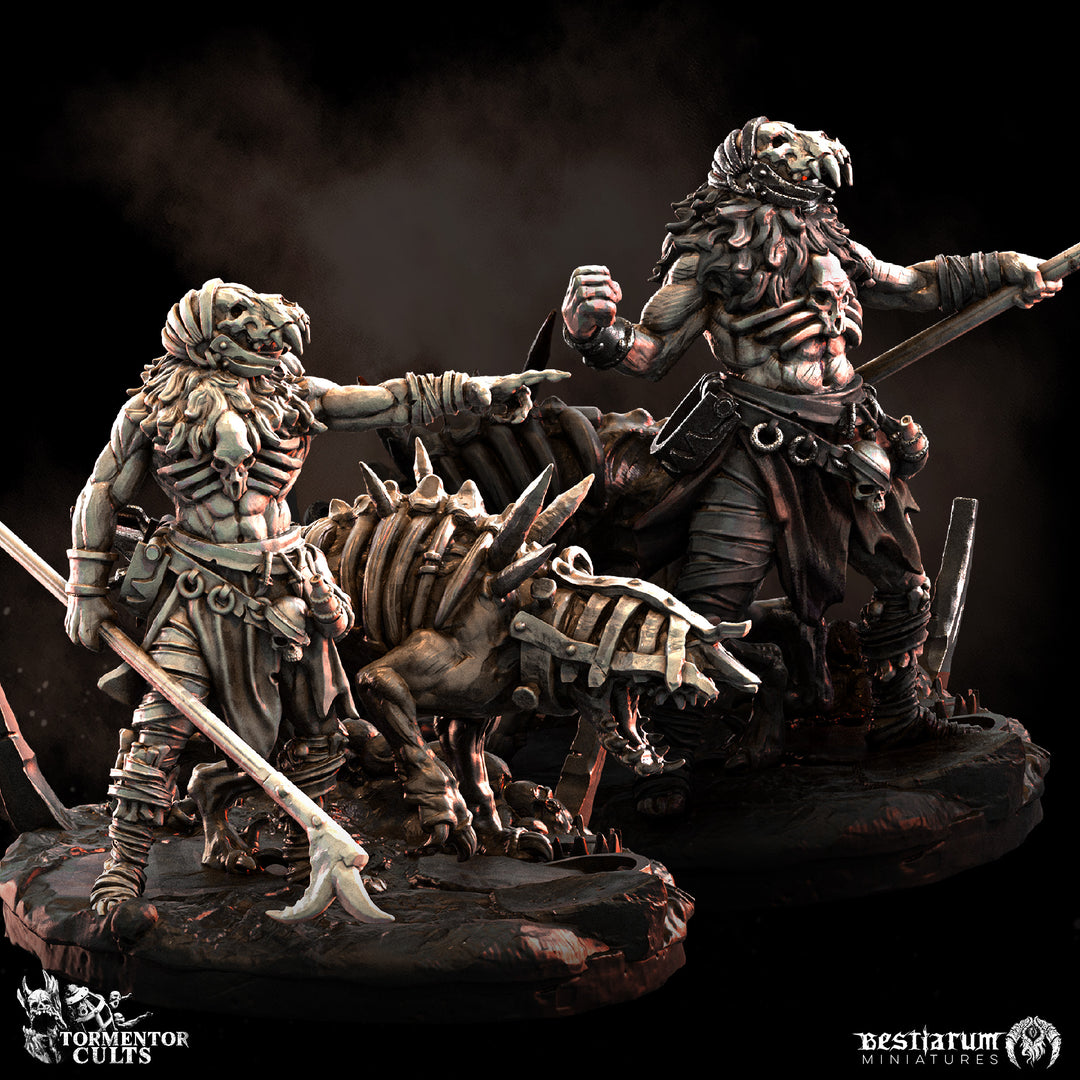 Headhunters with Hounds | Tormentor Cults | Bestiarum | Miniatures | D&amp;D | Wargaming | DnD