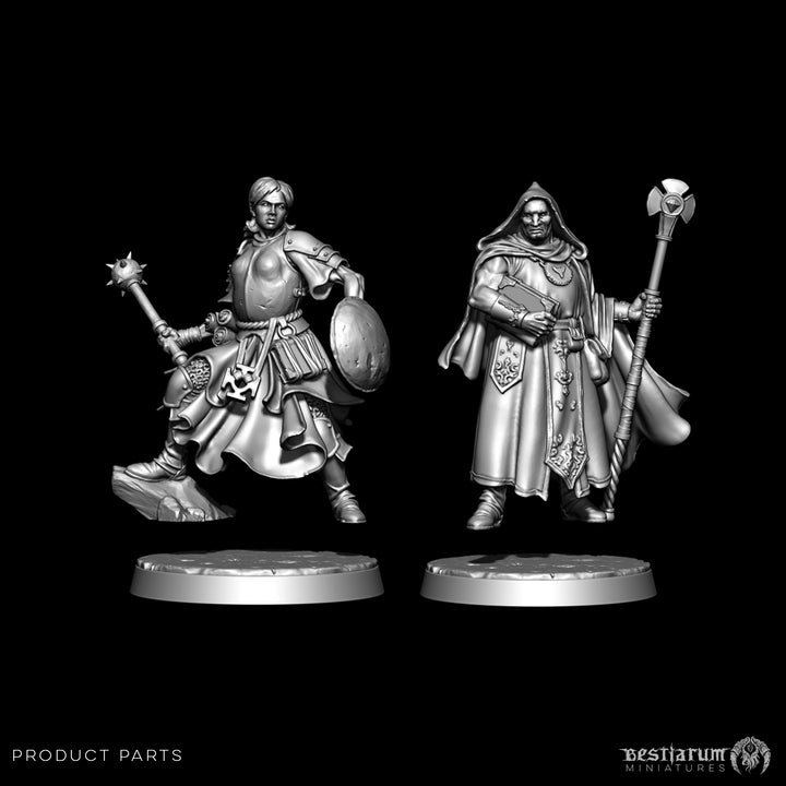 Patrius and Esmeria, the Mendicant Clerics | STL | Lone Heroes