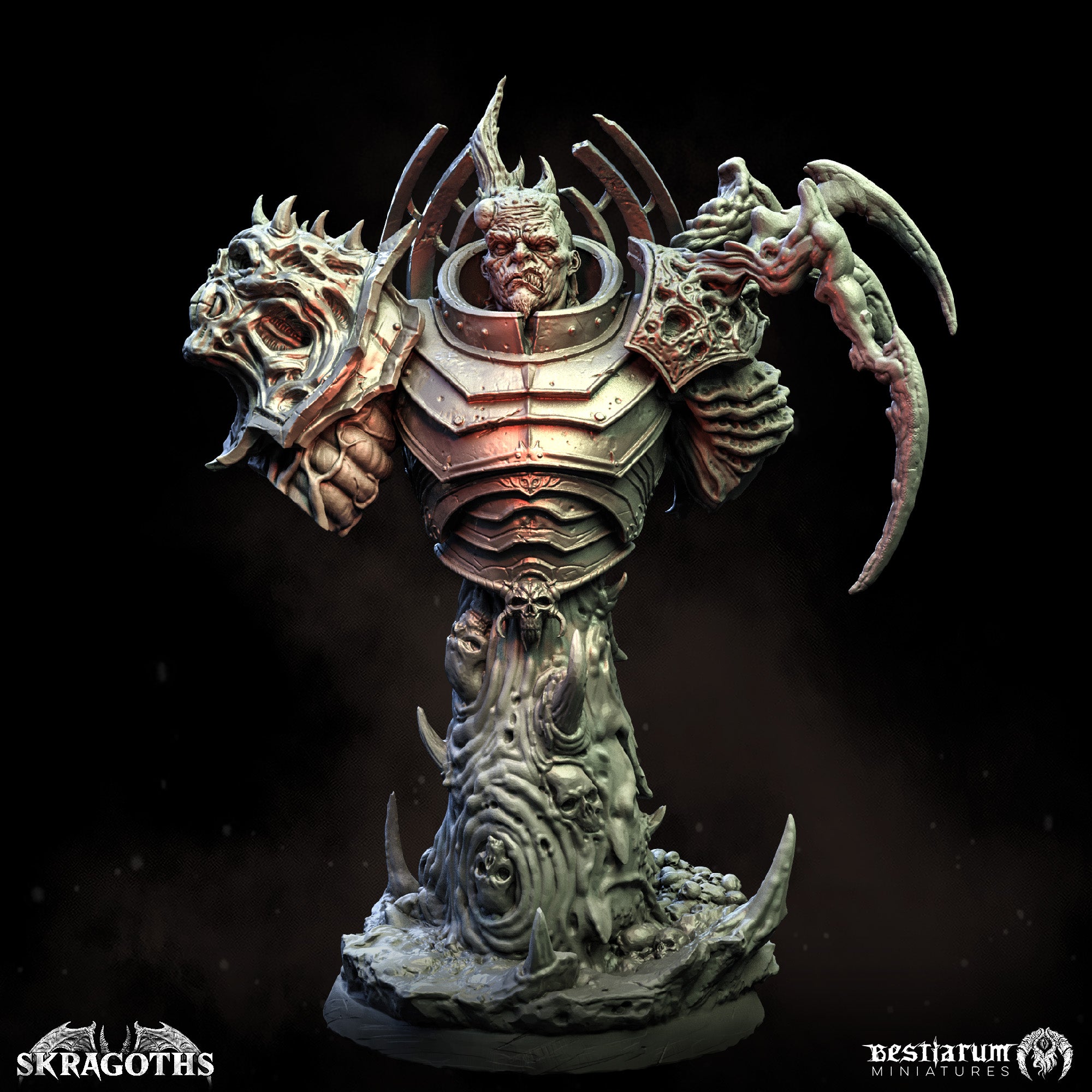 Skragoth Raider Bust | Hellspawn | Bestiarum | Miniatures D&D Wargaming DnD